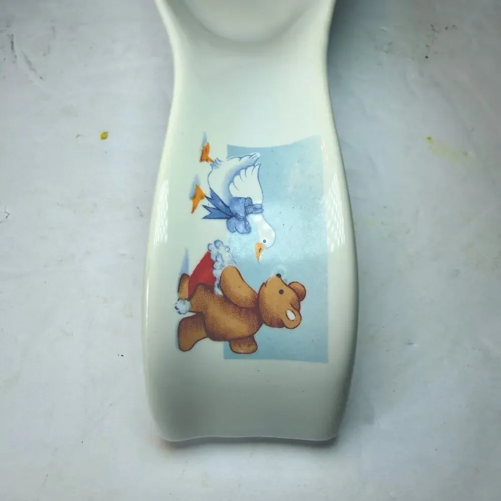 Vintage House Of‎ Lloyd 1989 Country Goose/Duck Bear Salt Shaker & Spoon Rest